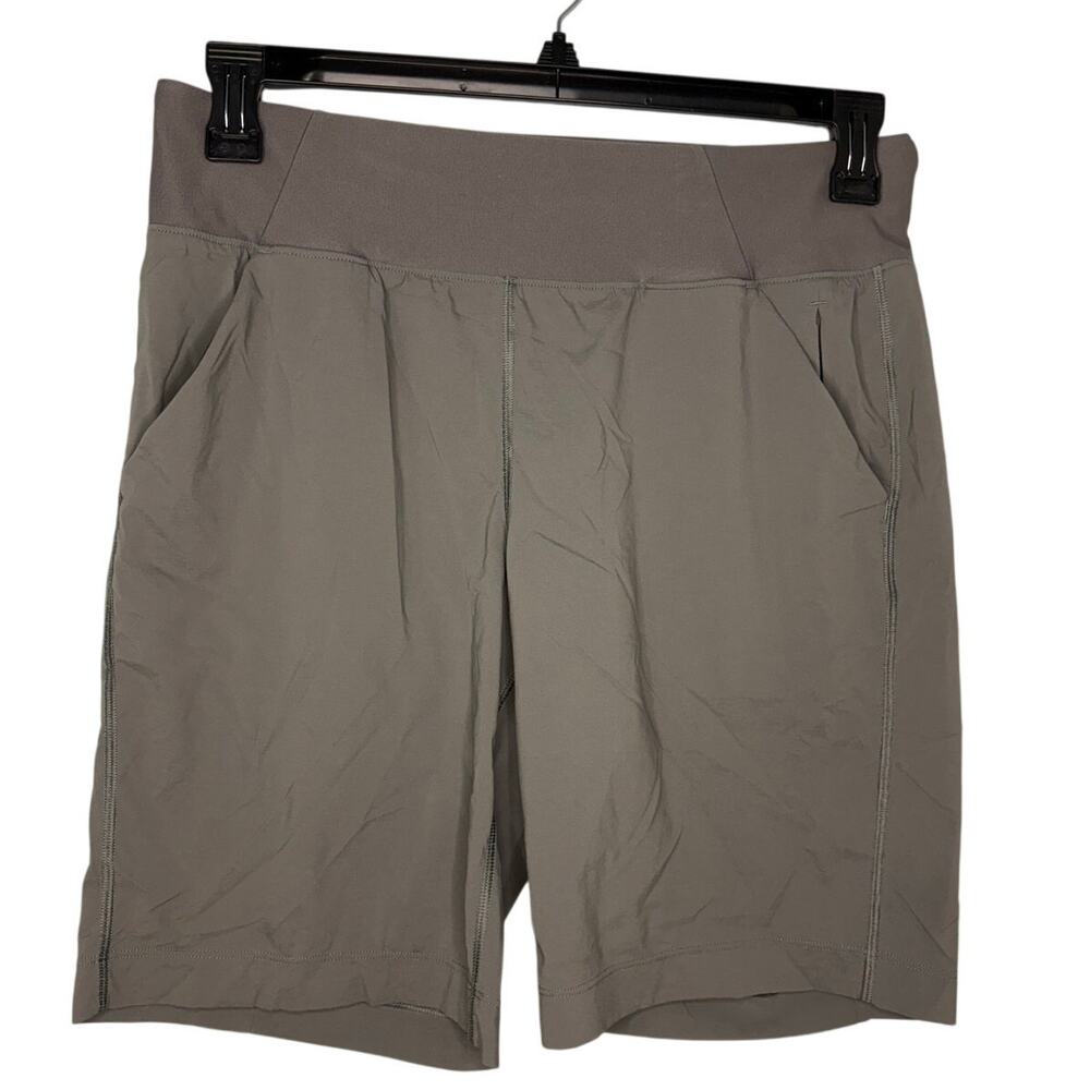 prAna Koen Flat Front Shorts Women's Size Medium Taupe Active Hiking Athleisure